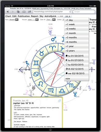 AstroQuick 7 logiciel d'astrologie pour iPad Apple